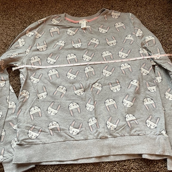 F21 Bunny Rabbit PJ Sweatshirt - Picture 8 of 8